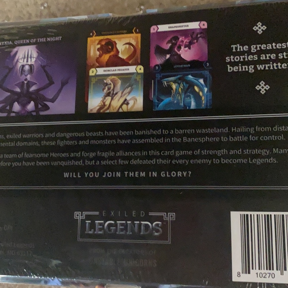 Exiled Legends Card Game New! - Picture 2 of 11